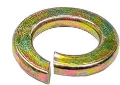 Шайба пружинная (гровер) DIN 127, желтый цинк - фото